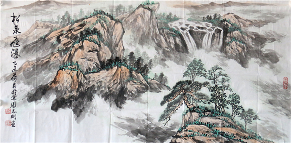 松泉飞瀑