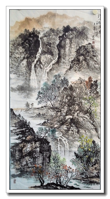 青山绿水图
