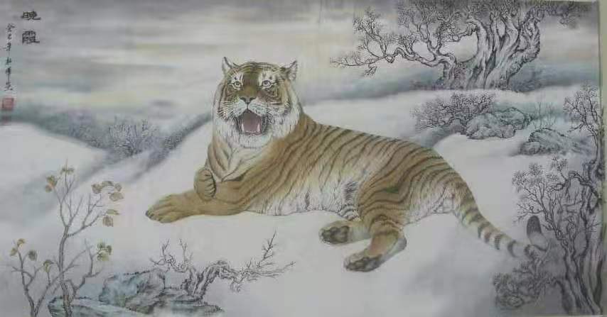 《工笔虎》