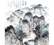 斗方山水
