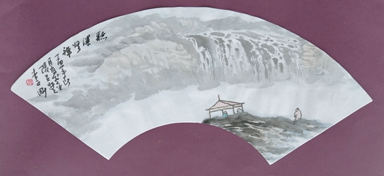 国画扇面1