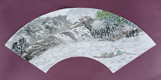 国画扇面3