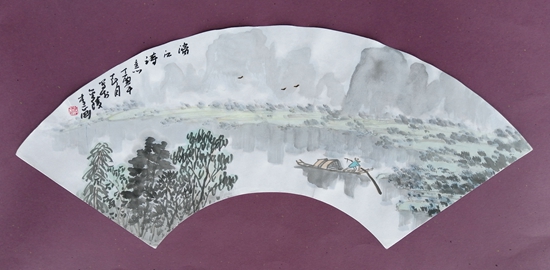 国画扇面6