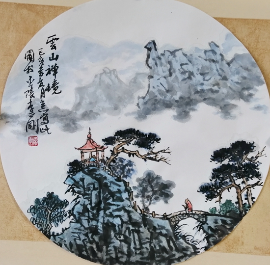 国画团扇5