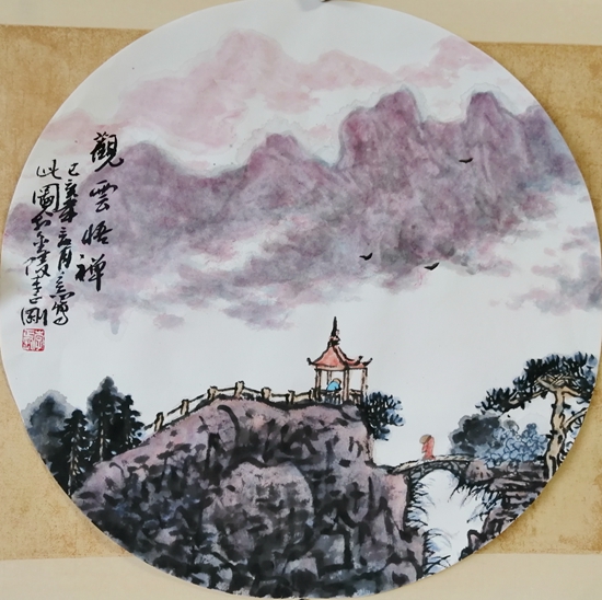国画团扇6