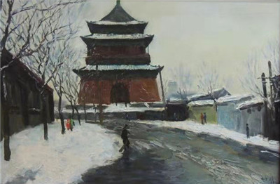 鼓楼初雪