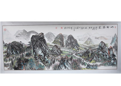 《山乡春晨》